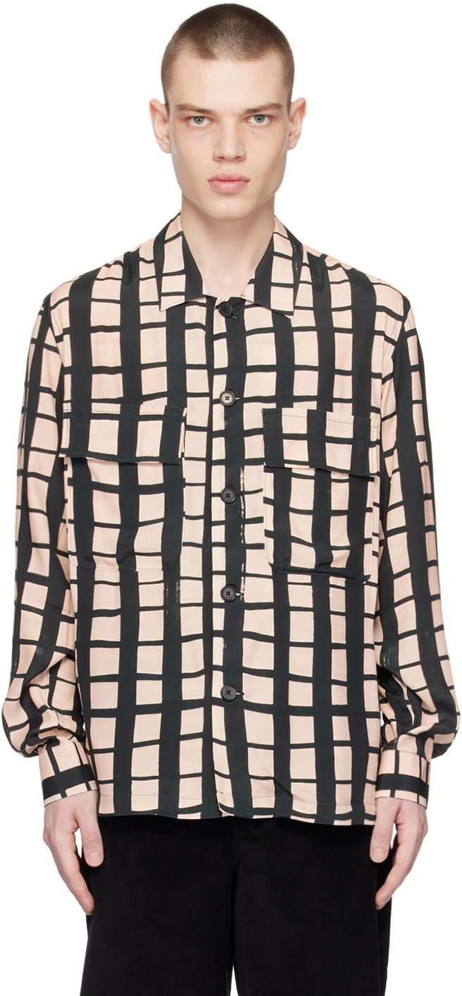 Košeľa Paul Smith Paul Smith Check Print Long Sleeve Shirt Béžová | M1R-009Y-K01897-79, 0