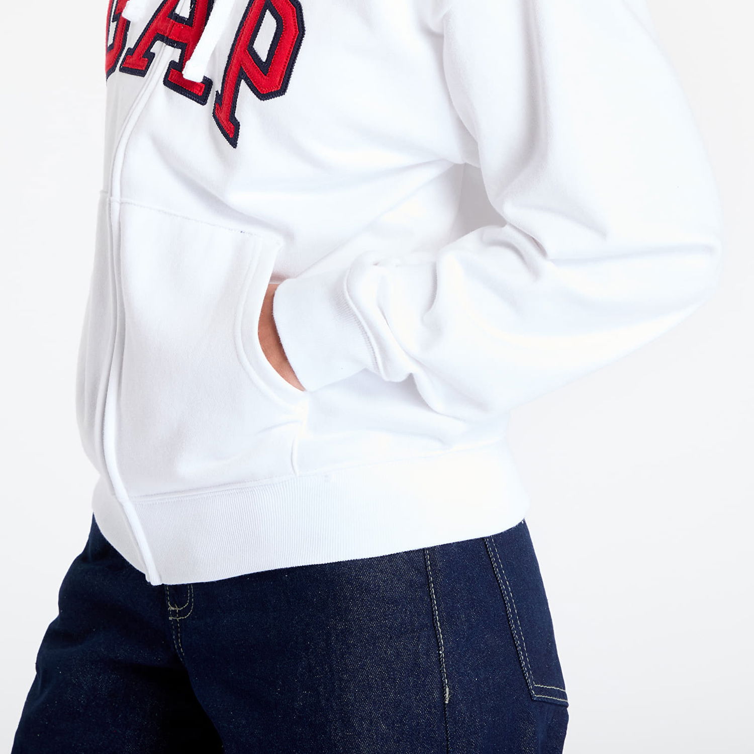 Mikina GAP Logo Hoodie Biela | 727433-02, 1