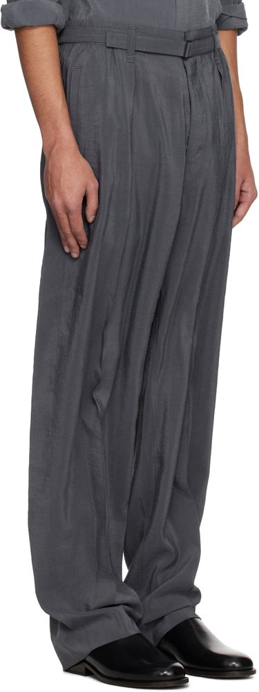Nohavice LEMAIRE Lemaire Belted Relaxed Trousers Čierna | PA1196 LF1308, 4