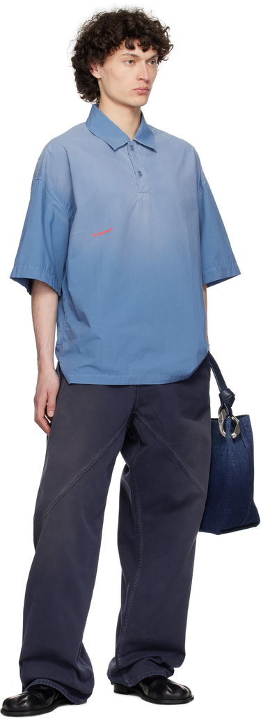 Polo tričko JW Anderson JW Anderson Oversized Logo Polo Modrá | SH0358-PG1764, 3