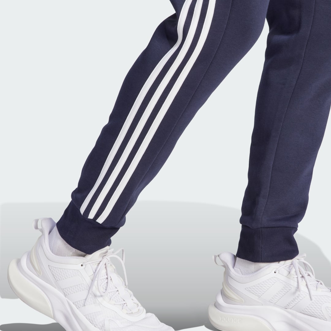 Essentials Fleece 3-Stripes Tapered Cuff Pants