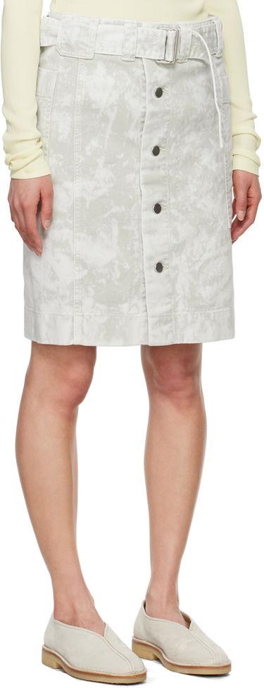 Sukňa LEMAIRE Lemaire Apron Denim Miniskirt Biela | SK1024 LD1012, 1