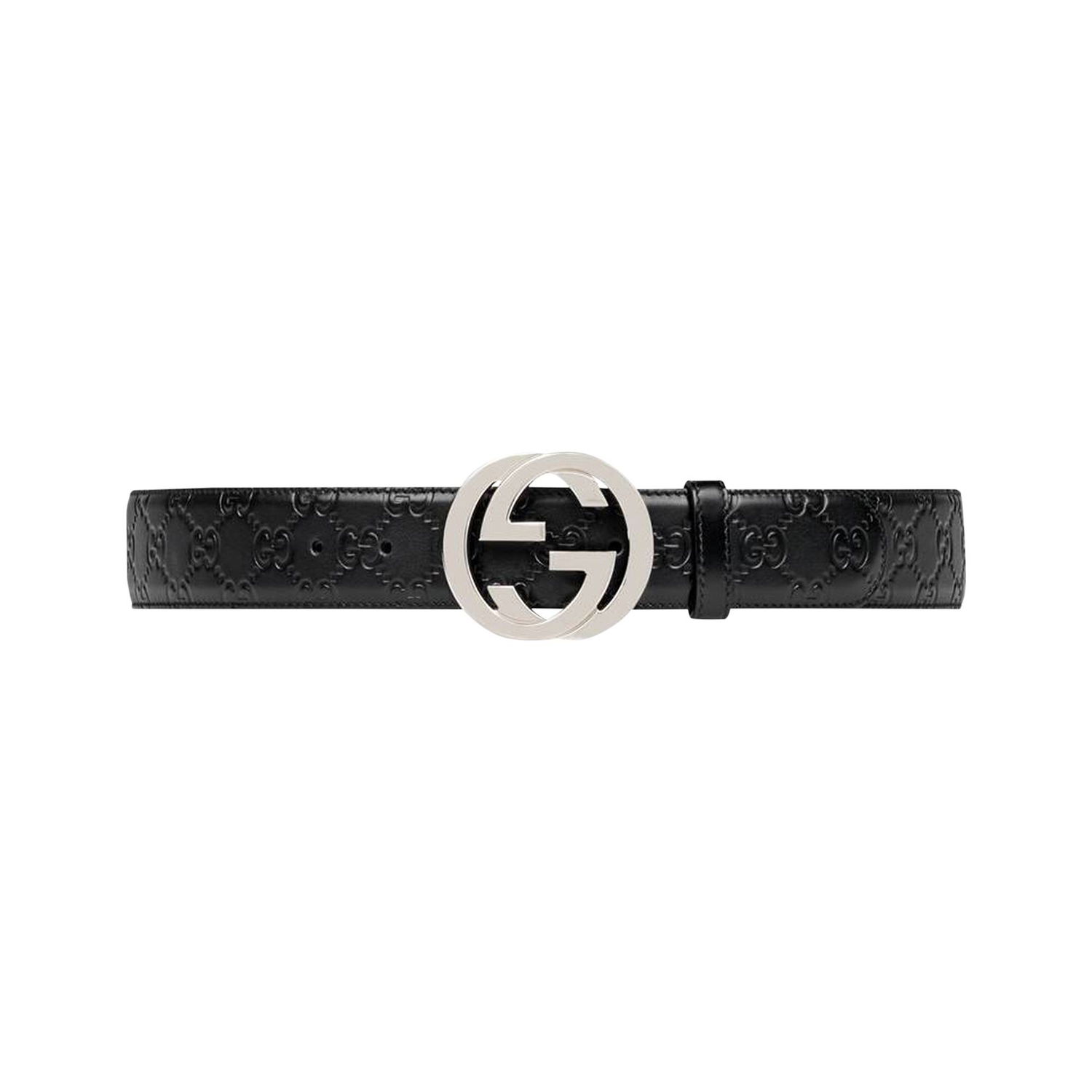 Opasok Gucci Interlocking GG Leather Belt Čierna | 411924 CWC1N 1000, 1