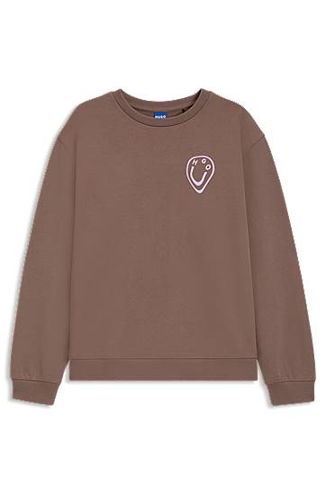 Sveter BOSS Happy HUGO Sweatshirt Hnedá | 50545052