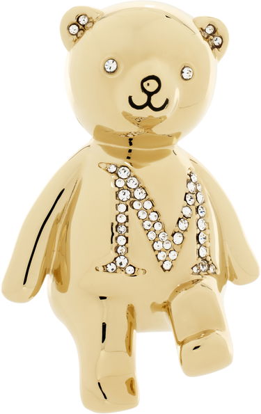 Spona Max Mara Max Mara Crystal Embellished Bear Brooch Metalická | 2424756102600 MM02593, 0