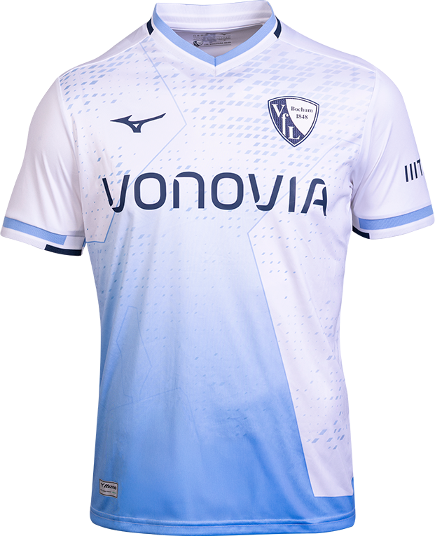 Dres Mizuno VfL Bochum Away Jersey 2025/26 by Mizuno Modrá | p2gacx02-01, 0