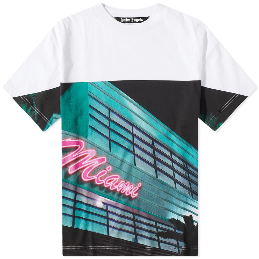 Tričko Palm Angels Getty Miami Popover Tee Rôznofarebný | PMAA001S23JER0020184, 0