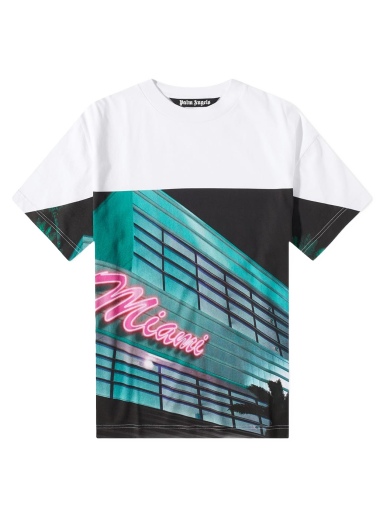Tričko Palm Angels Getty Miami Popover Tee Rôznofarebný | PMAA001S23JER0020184