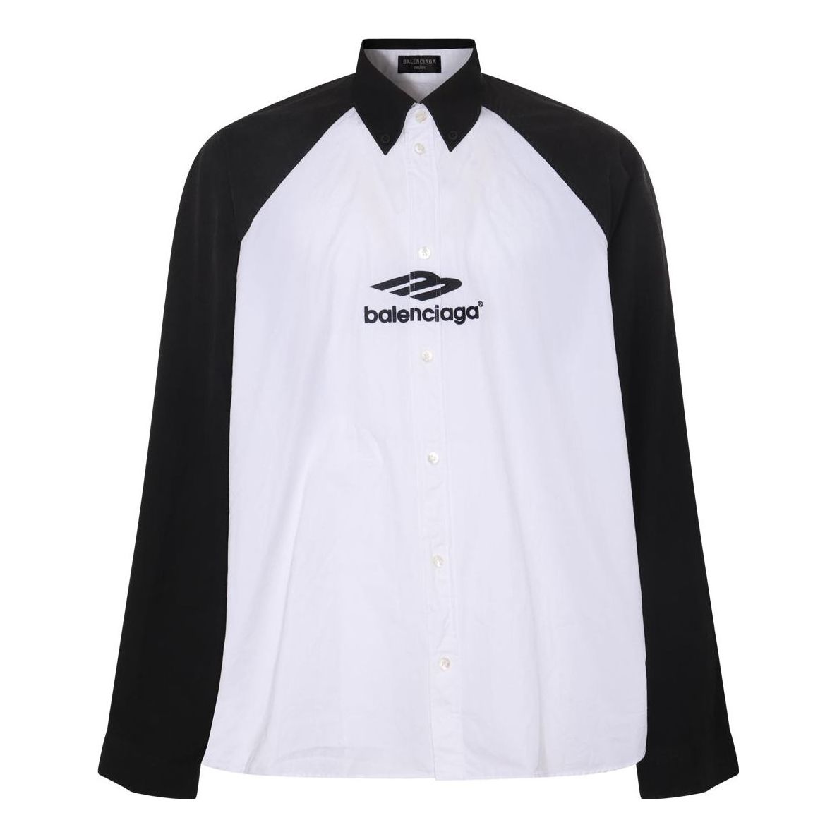 Košeľa Balenciaga Raglan Logo Print Shirt Biela | 738841TNM601000, 0