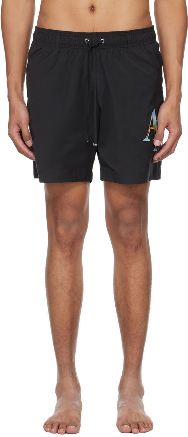 Amiri Staggered Chrome Swim Shorts