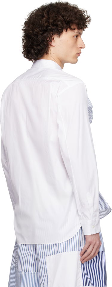 Košeľa Comme des Garçons Comme des Garçons Poplin & Stripe 3D Roses Shirt Modrá | FO-B042-S25, 2