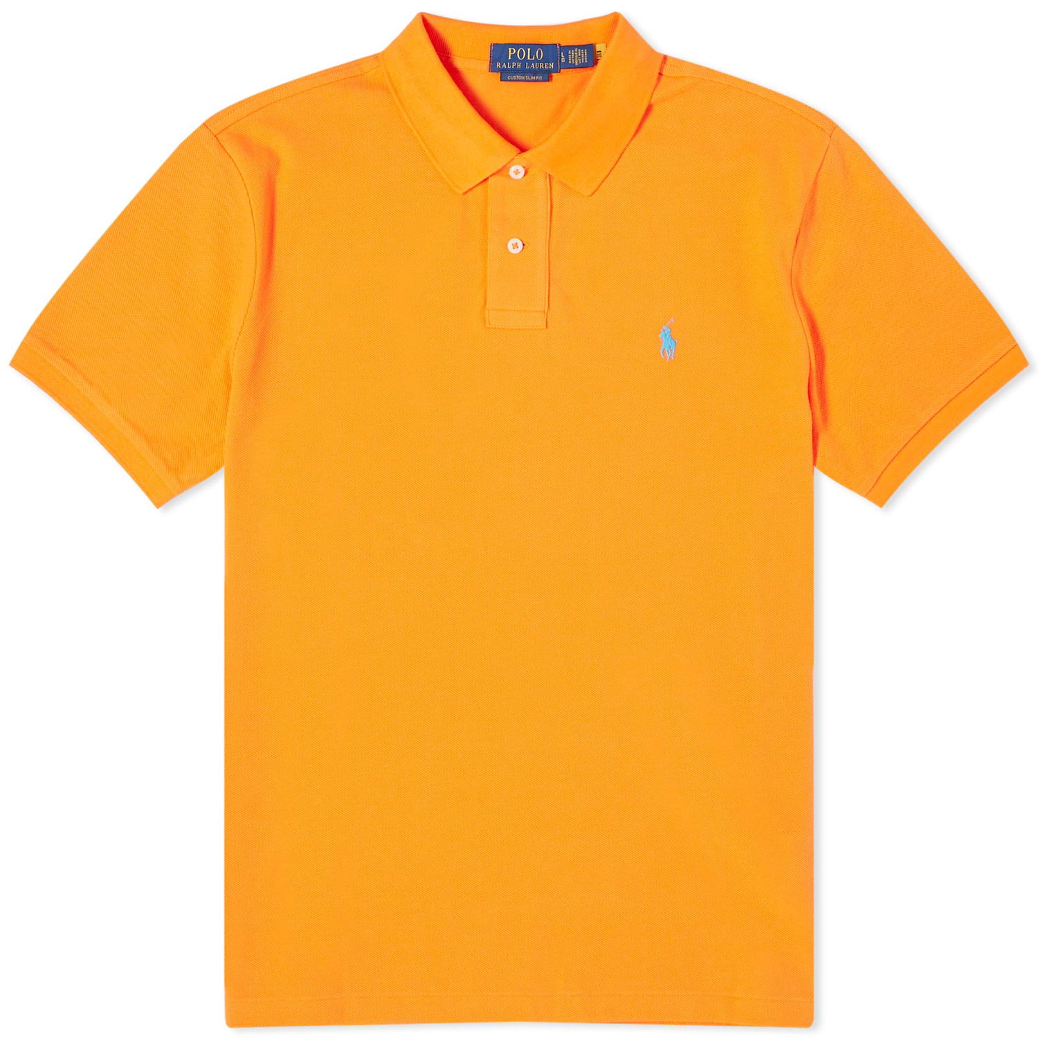Polo tričko Polo by Ralph Lauren Polo Ralph Lauren Men's Colour Shop Custom Fit Polo Shirt Resort Orange Žltá | 710782592025, 0