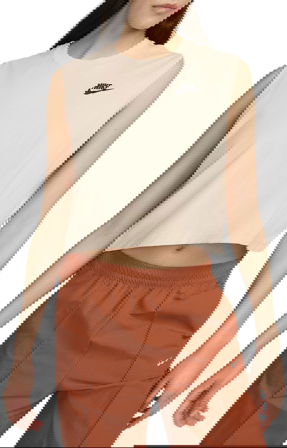 Crop Top Nike Sleeveless Cropped Top Béžová | fv5505-126, 0