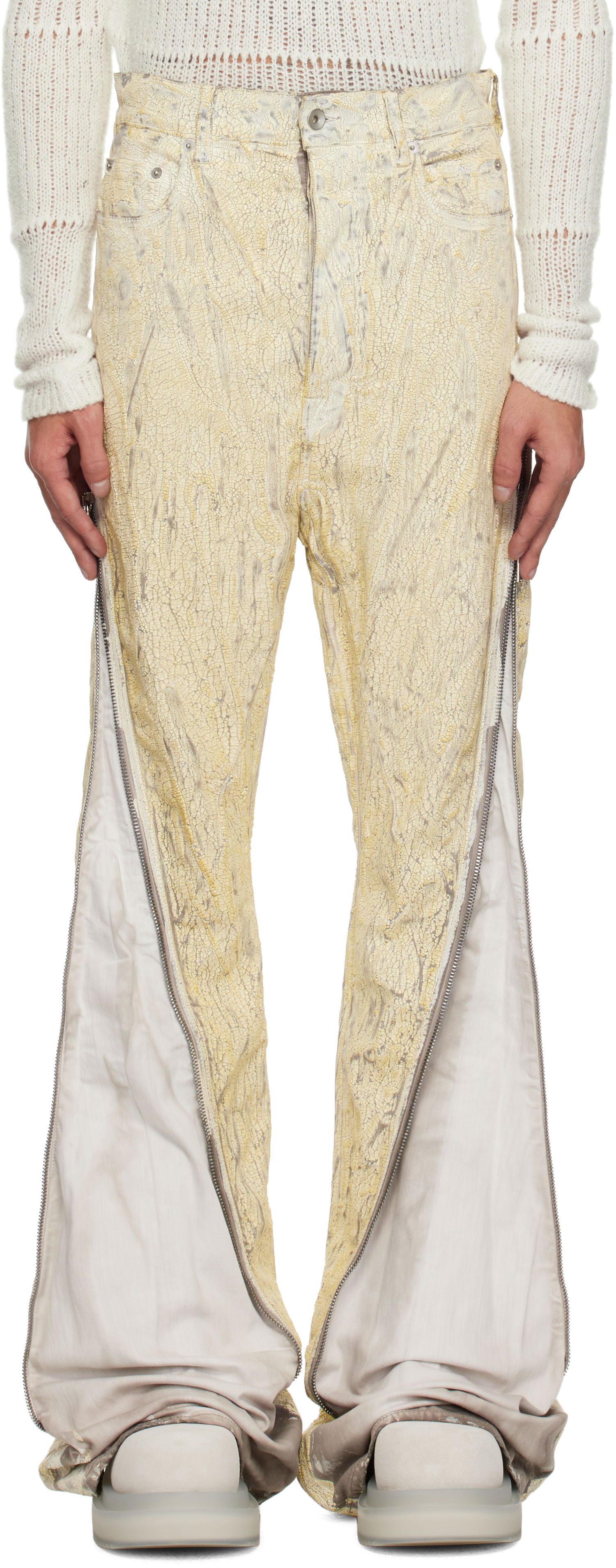 Džínsy Rick Owens Rick Owens Hollywood Bolan Jeans Žltá | RR01E5343 SMMC, 0
