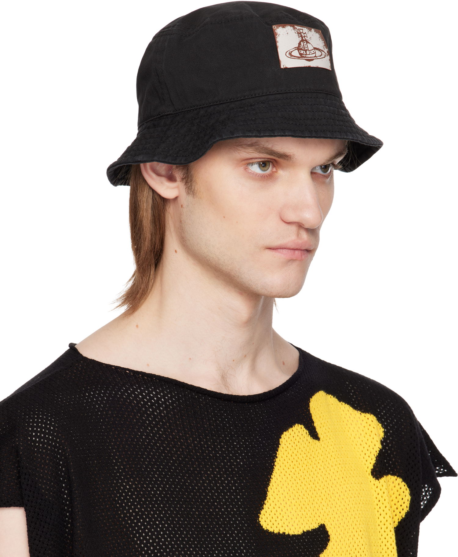 Šiltovka Vivienne Westwood Vivienne Westwood Cotton Twill Bucket Hat Čierna | 81020009-W016E-, 1