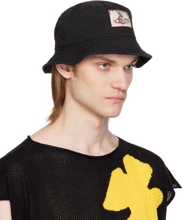Šiltovka Vivienne Westwood Vivienne Westwood Cotton Twill Bucket Hat Čierna | 81020009-W016E-, 1