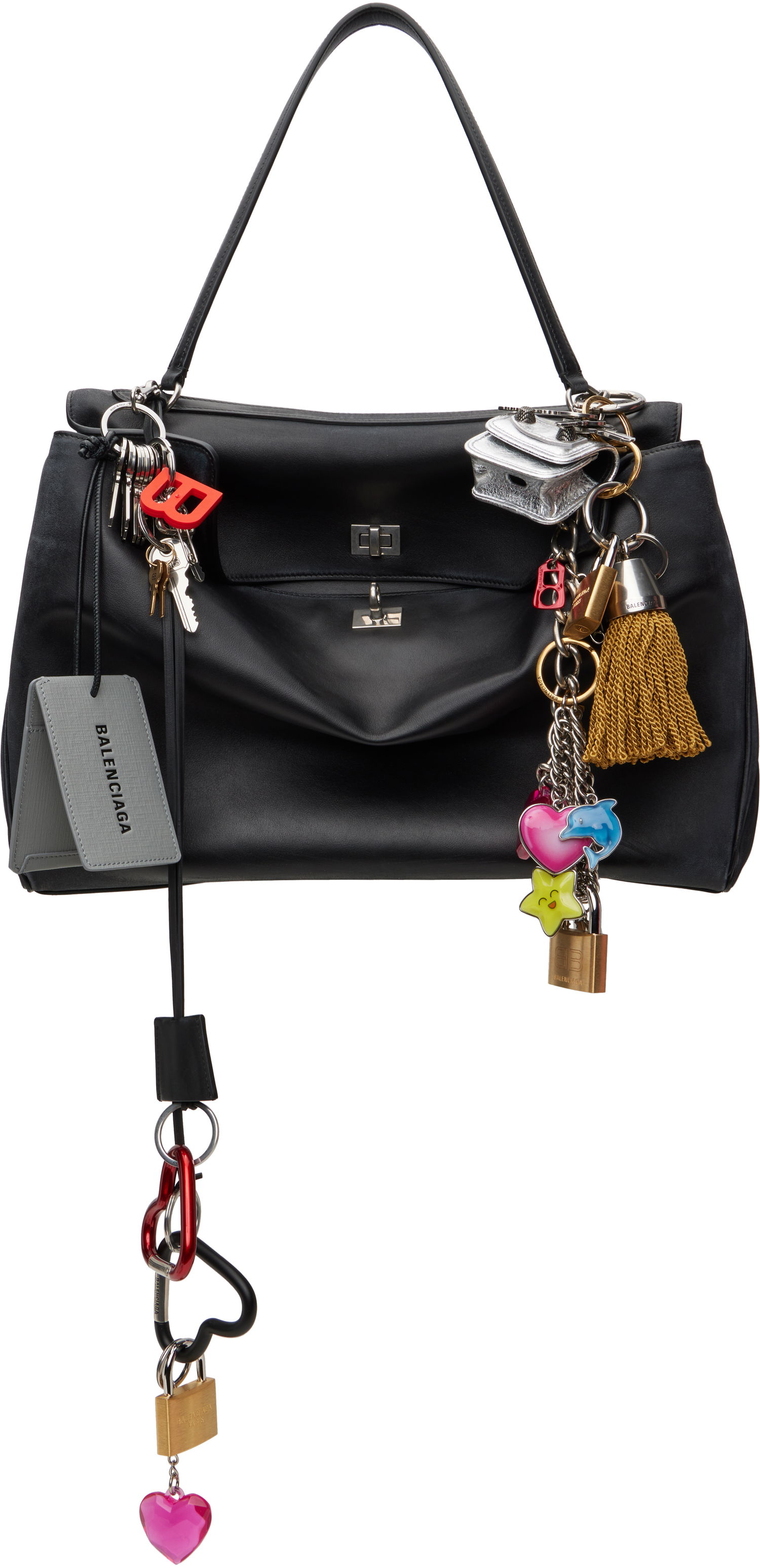 Kabelka Balenciaga Balenciaga Charms Rodeo Large Bag Čierna | 789744 2AA7B, 0