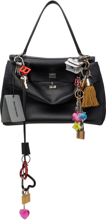 Kabelka Balenciaga Balenciaga Charms Rodeo Large Bag Čierna | 789744 2AA7B, 0
