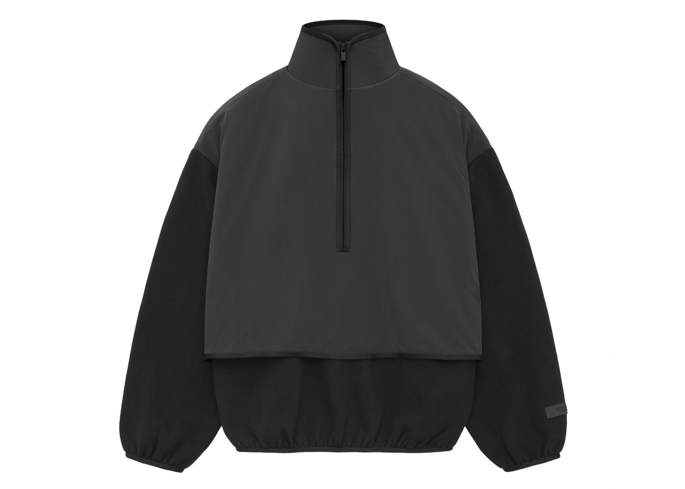 Core Collection Nylon Fleece Mockneck Black/ Black