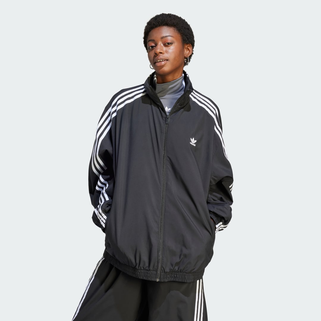 Vetrovka adidas Originals Adilenium Oversized Track Top Čierna | IV9339, 0