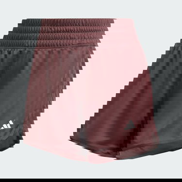 Šortky adidas Performance Pacer Essentials Knit High-Rise Shorts Vínová | JN1388, 4