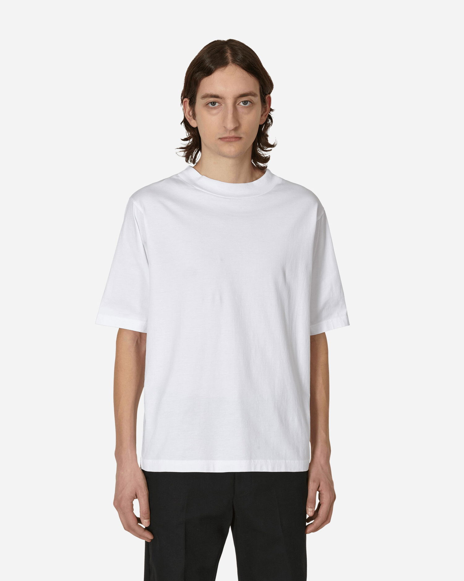 Tričko Acne Studios Mock Neck T-Shirt Biela | CL0195- 183, 0
