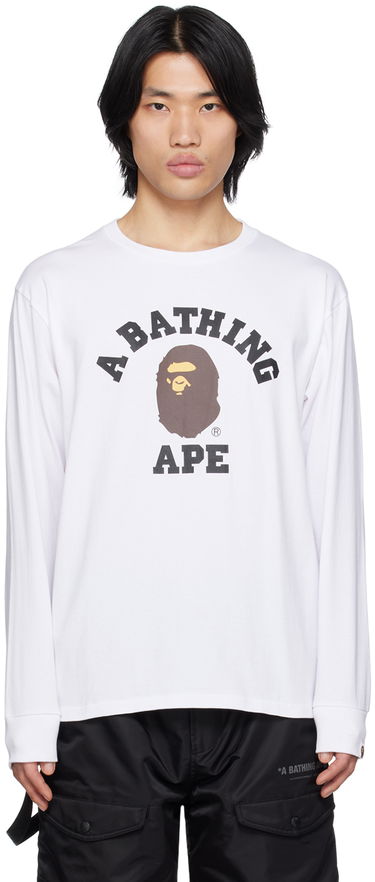 Tričko BAPE College T-Shirt Biela | 001LTI801011M, 0