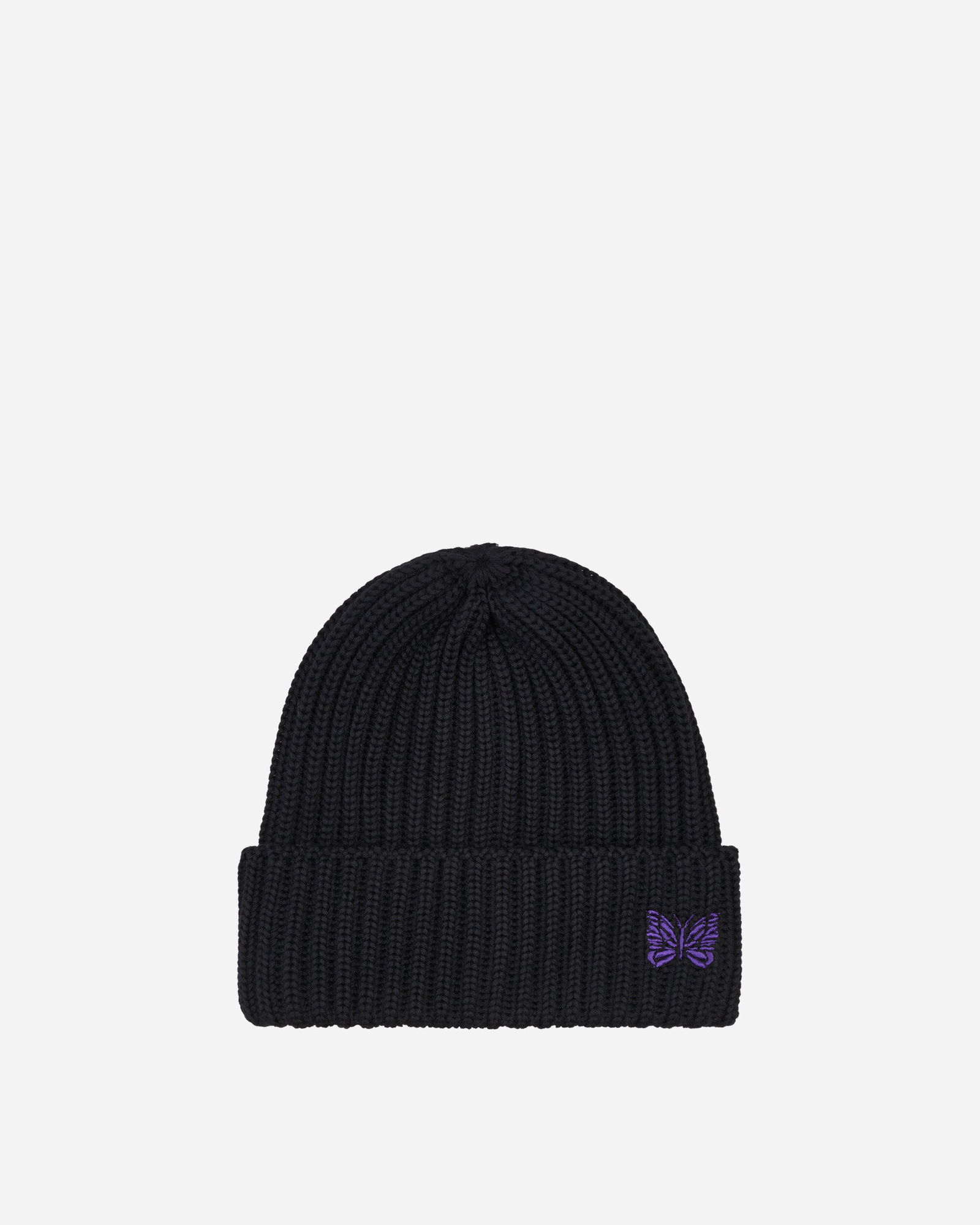 Embroidered Logo Ribbed Beanie