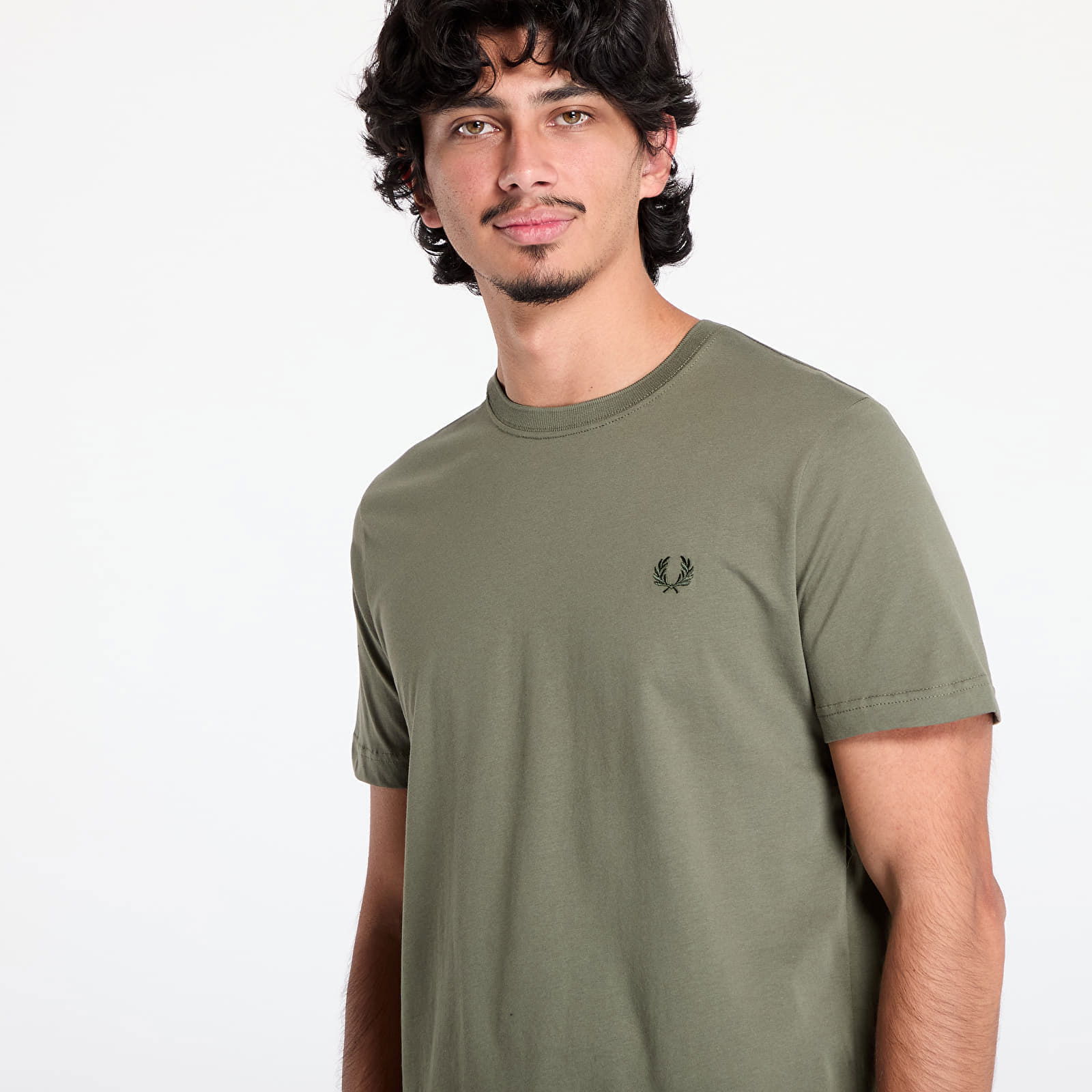 Crew Neck T-Shirt Laurel Wreath Green/ Night Green L