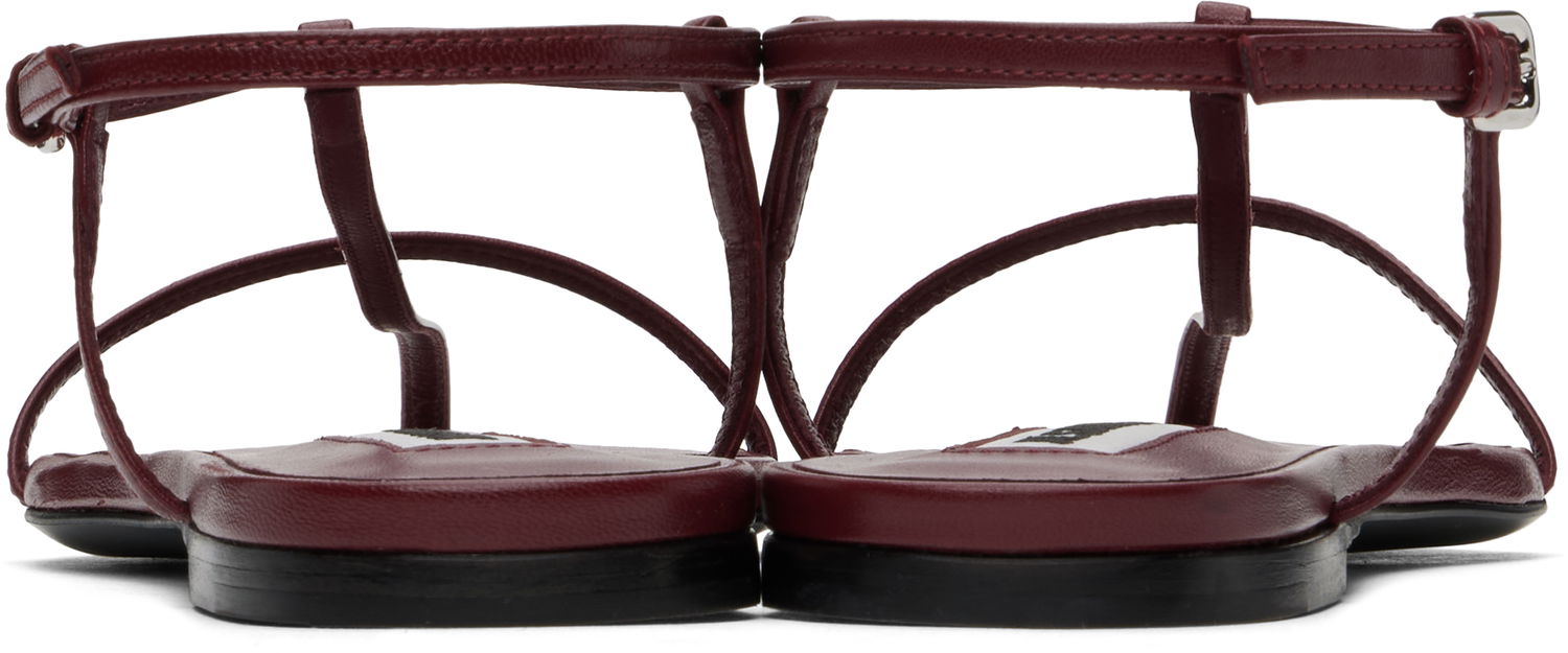 Tenisky a topánky Jil Sander Jil Sander Pointed Toe Thong Sandals Vínová | J15WP0081_P8226, 1