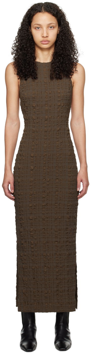 Šaty Nanushka Sterre Midi Dress Hnedá | NW24RSDR03578, 0