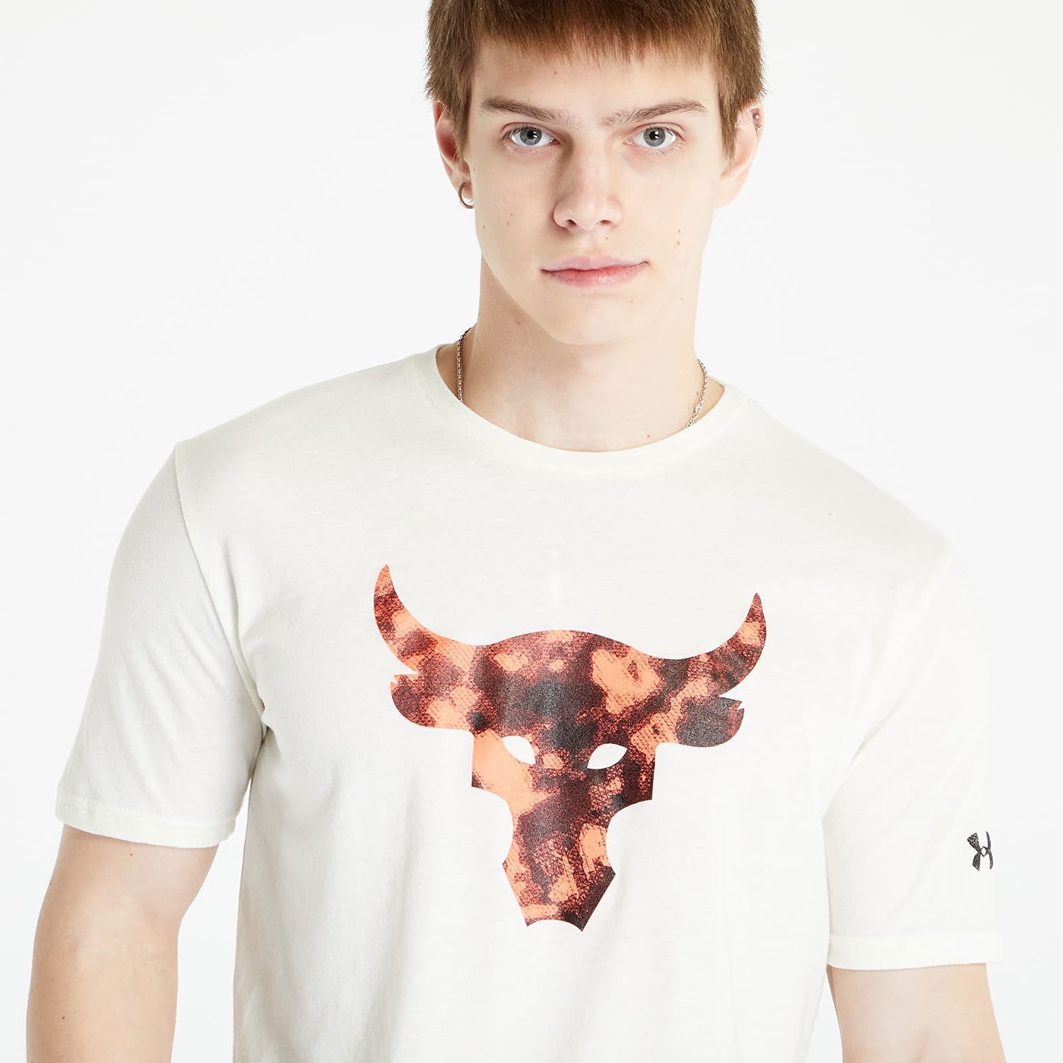 Tričko Under Armour Project Rock Brahma Bull Short Sleeve Tee Biela | 1361733-130, 0