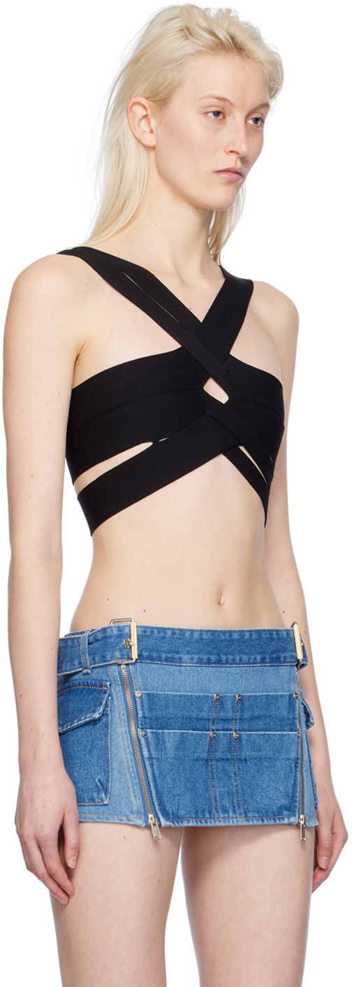 Podprsenka Dion Lee Harness Bralette Čierna | A7770PS24, 1