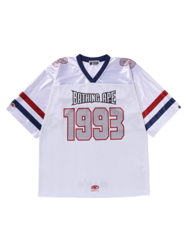 Dres BAPE Football Jersey Biela | 1J30-109-013