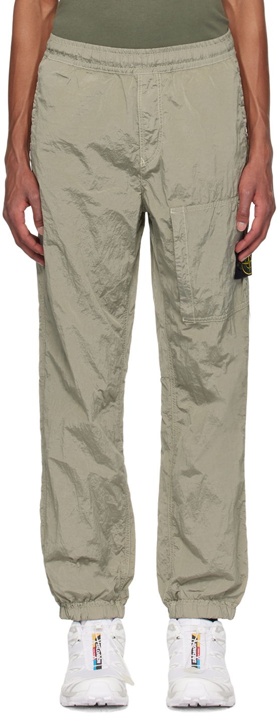 Tepláky Stone Island Khaki Nylon Metal Sweatpants Zelené | 811531019, 0
