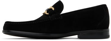 Tenisky a topánky FERRAGAMO Salvatore Ferragamo Gancini Ornament Suede Loafers Čierna | 778758, 2