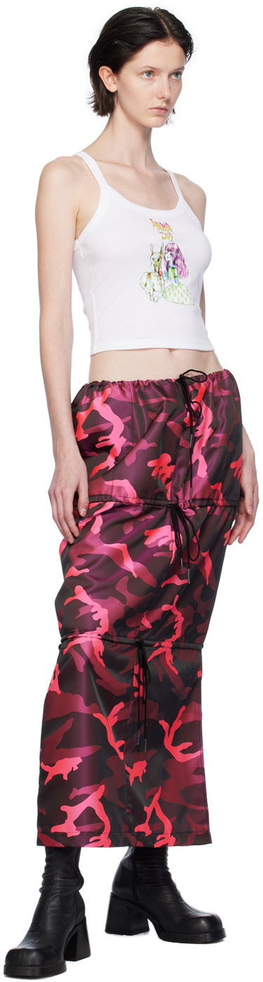 Tielko Anna Sui Graphic Print Cropped Tank Top Biela | T1024A20, 3