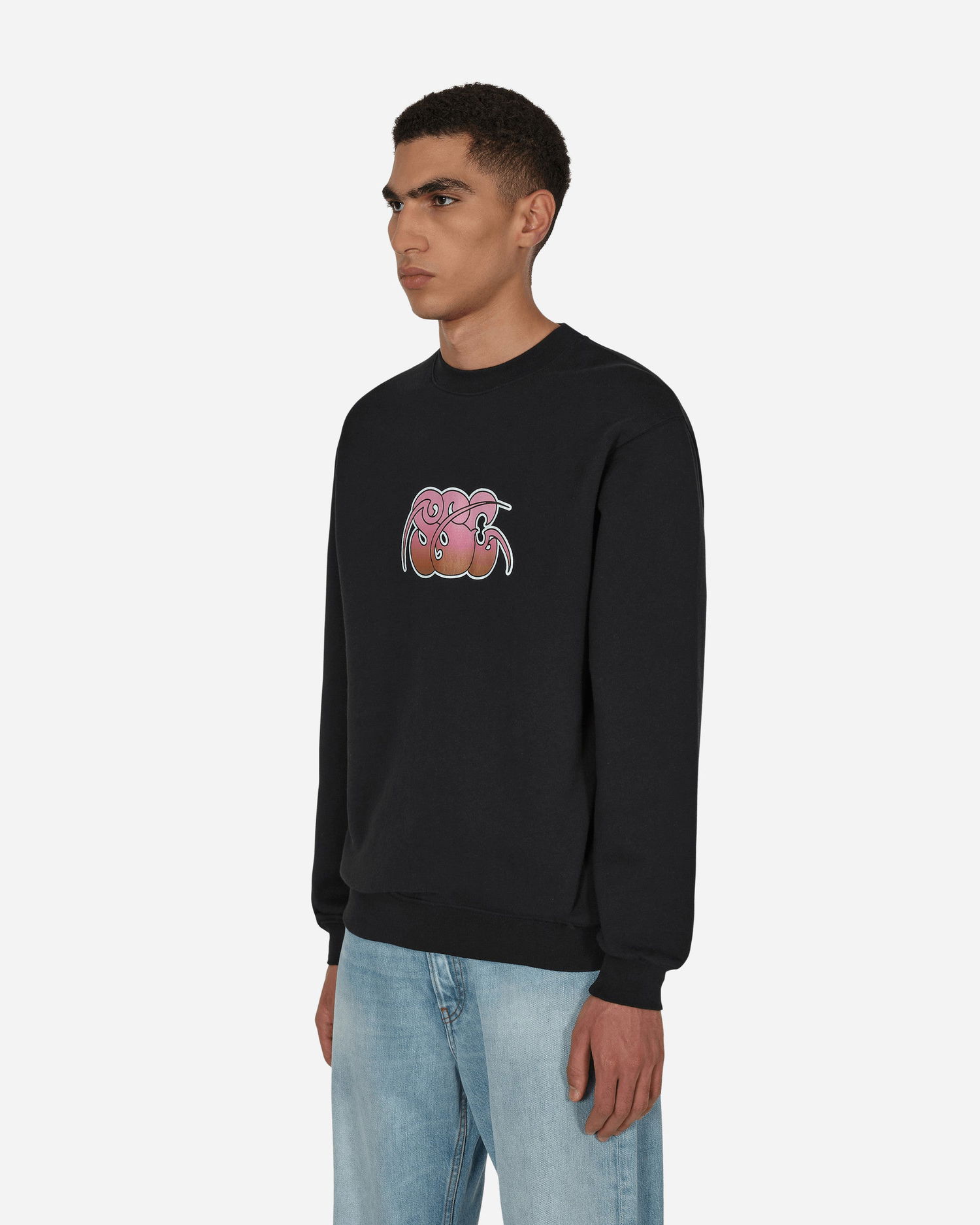 Mikina Stockholm (Surfboard) Club Printed Crewneck Sweatshirt Čierna | MPU1B90 001, 1