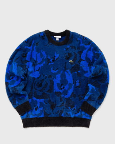 Sveter Lacoste Men's Floral Patterned Crewneck Sweater Modrá | AH3501-IB3, 0