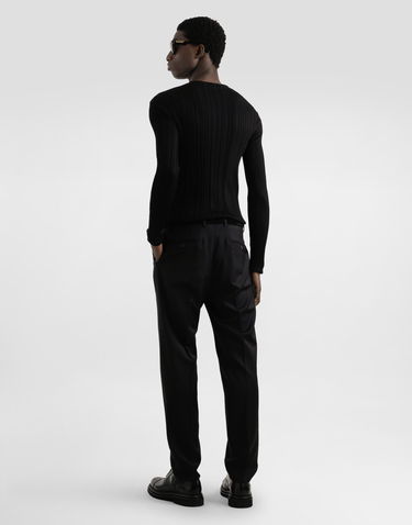 Sveter Dolce & Gabbana Dolce & Gabbana Long-Sleeved Silk Cardigan Čierna | GXVC7TJBSN6N0000, 2