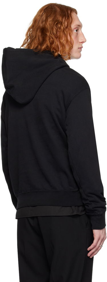 Mikina Ann Demeulemeester Ann Demeulemeester Embroidered Hoodie Čierna | 2302-M-JSW03-23-FA185-099, 2