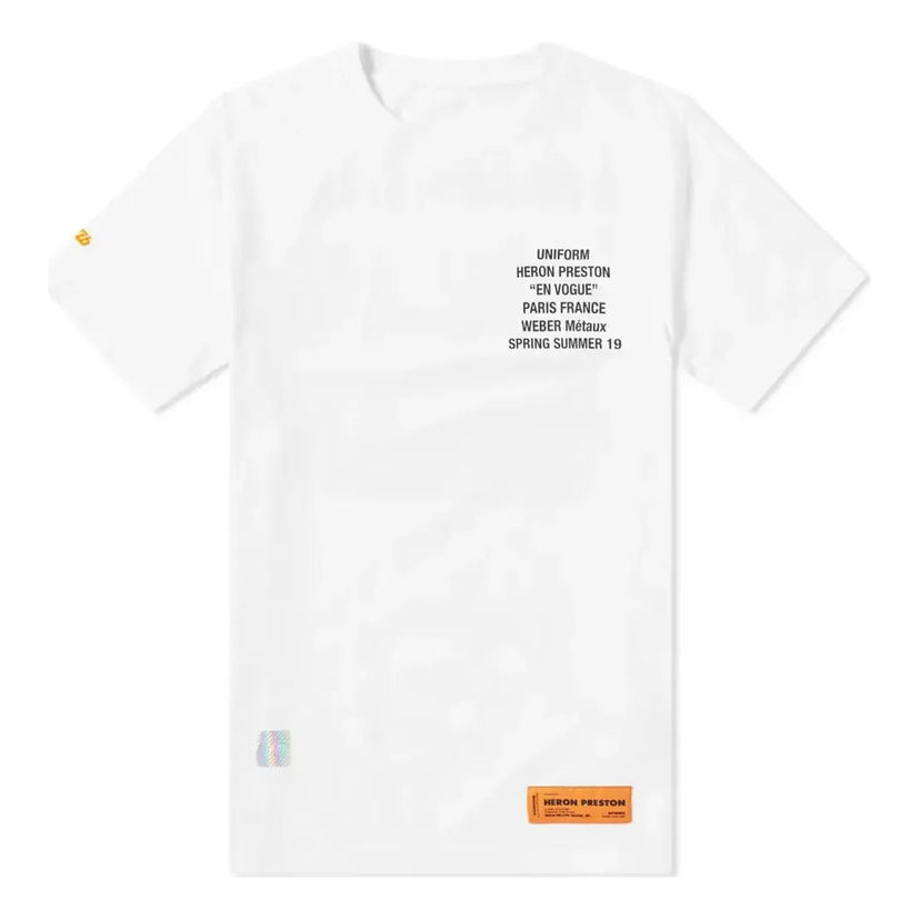 Tričko HERON PRESTON Metal Worker T-Shirt Biela | HMAA001S196320260188