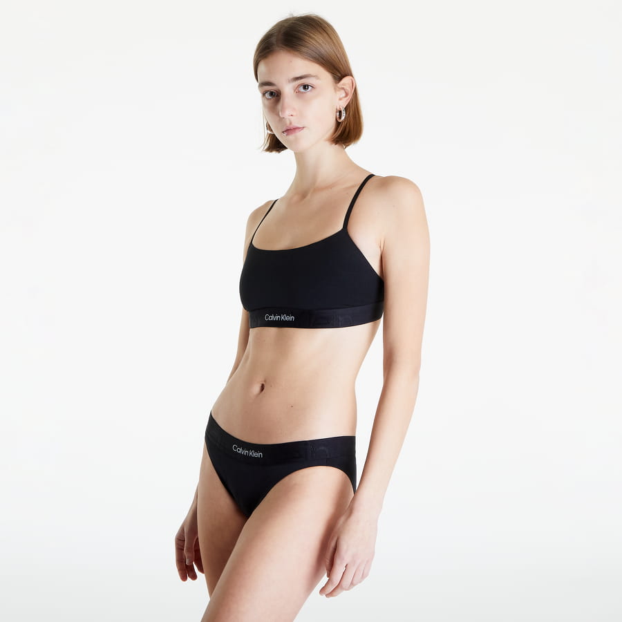Podprsenka CALVIN KLEIN Monolith Cotton Unlined Bralette Čierna | QF6989E UB1, 0