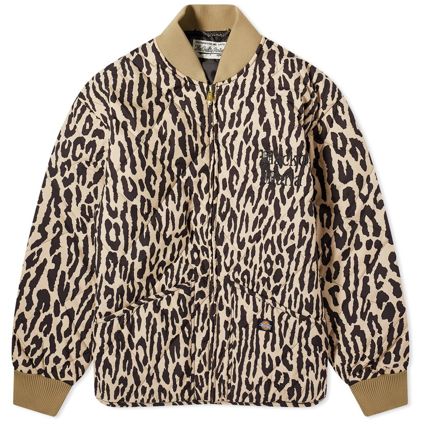 Bunda WACKO MARIA Dickies Leopard Quilted Jacket Béžová | DICKIES-WM-BL09-BGE