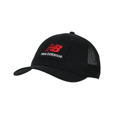 Šiltovka New Balance New Balance Stacked Patch Logo Trucker Cap Čierna | LAH51016BK, 3