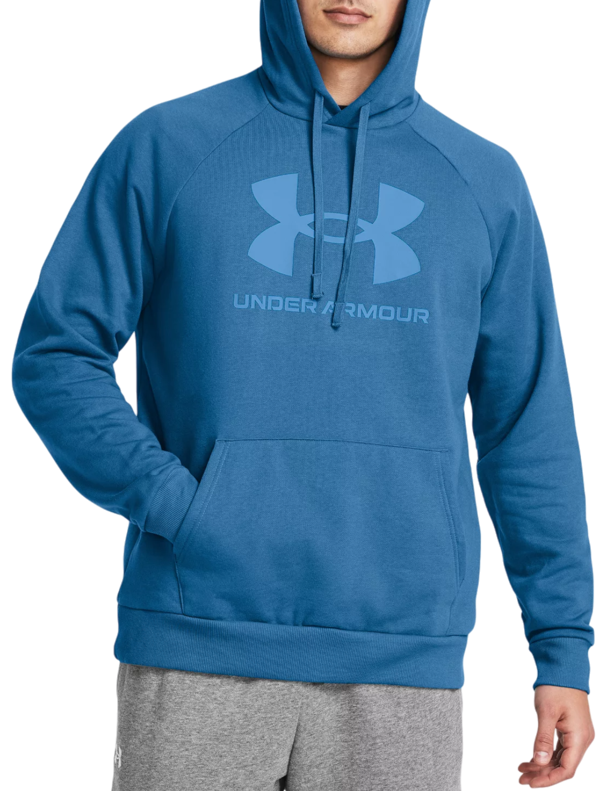 Mikina Under Armour Rival Fleece Logo Hoodie Modrá | 1379758-406, 0