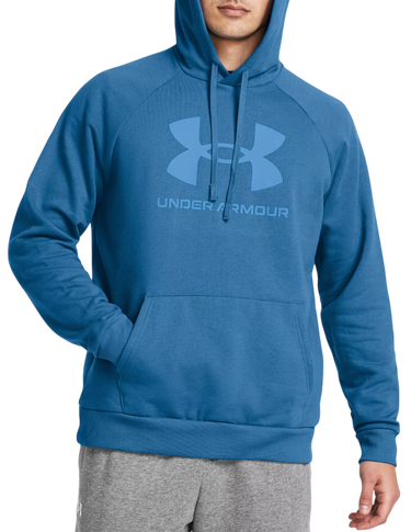 Mikina Under Armour Rival Fleece Logo Hoodie Modrá | 1379758-406, 0