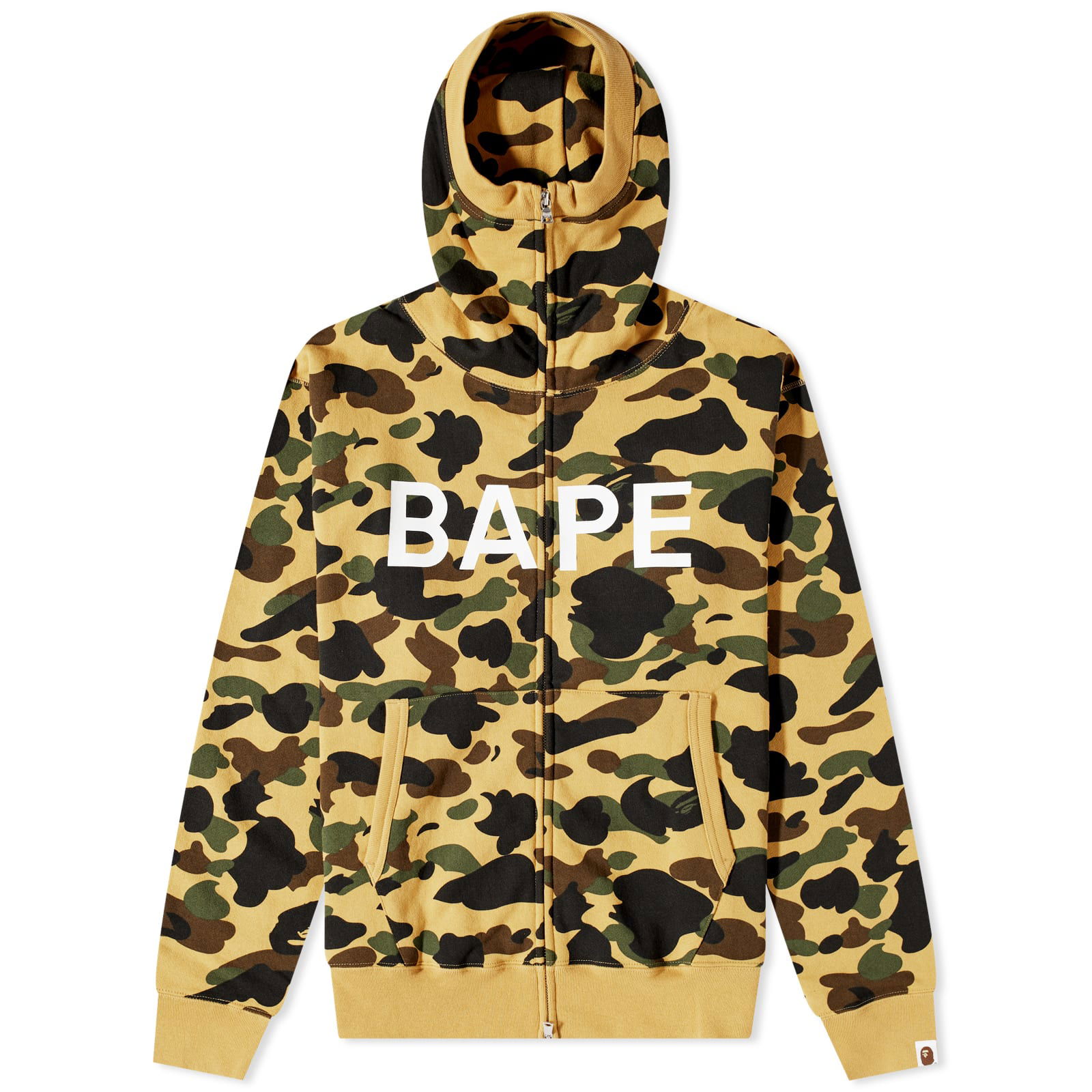 1St Camo Balaclava Full Zip Hoody Yellow