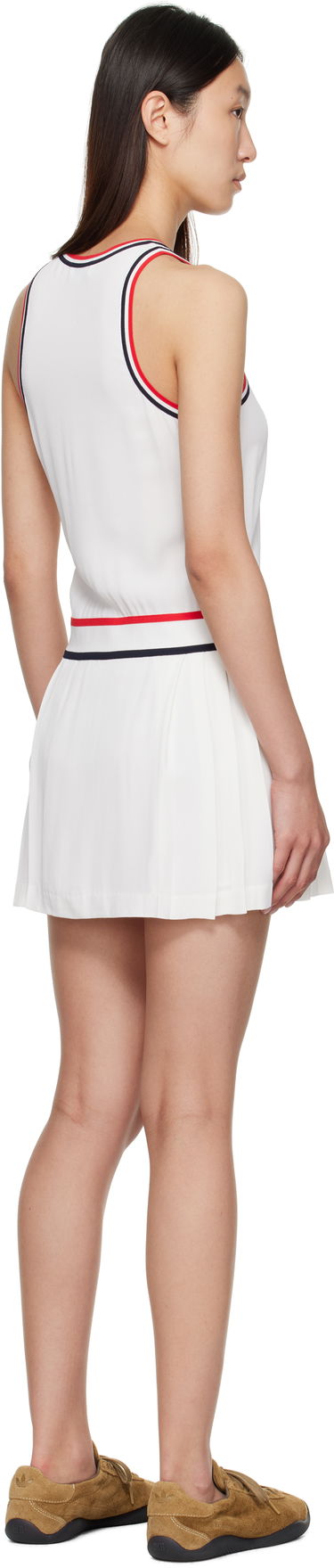 Šaty Sporty & Rich Sporty & Rich Phoebe Tennis Minidress Biela | DR004602300WH36, 2