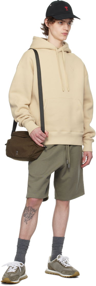 Taška cez rameno AMI AMI de Coeur Canvas Messenger Bag Zelené | ULL022.AW0074, 3